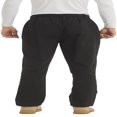 thumbnail image 2 of CHUANK Pantalon Coquille Souple Imperméable de Randonnée pour Hommes, Doublé en Polaire, Taille P, 2 of 7
