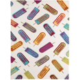 thumbnail image 1 of Amer PAZ510406 4 x 6 Piazza Design Moderne Tapis Polyvalent&44; Brun, 1 of 1