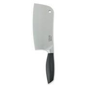 Thyme & Table Stainless Steel Damascus Cleaver with Protective Sheath