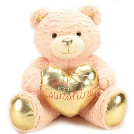 Animal Adventure Plush Stuffed Animal Pink Bear with