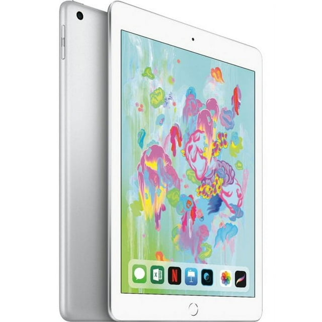 Restored Apple Ipad 6 - 9.7" Apple A10 Fusion Quad-Core 2GB RAM 32GB Storage WiFi Only - Silver (Refurbished)