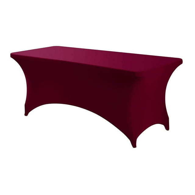Binwennn Housse de Table Extensible en Polyester pour Tables Rectangulaires – Design Ajusté Élastique pour Fêtes Extérieures Mariages Banquets et Réunions – Nappe Rectangulaire Durable & Claire 60 X 120
