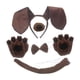 thumbnail image 2 of Diadema con Orejas de perro y pajarita de cola jinwen Accesorios para el pelo de la nariz Disfraz Marrón, 2 of 8