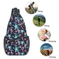 thumbnail image 5 of Summer Neon Flamingo Sling Bag Crossbody Chest Backpack For Women Men Casual Adjustable Shoulder Daypack For Hiking Travel, 5 of 6