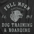 thumbnail image 2 of Mens Full Moon Dog Training and Boarding T Shirt Funny Halloween Werewolf Tee for Guys Graphic Tees, 2 of 9