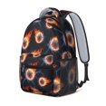 thumbnail image 2 of Baseballs Flames Pattern Backpack for School, Cute School Bag with Adjustable Shoulder Straps and Padded Back, 15.3"x11"x6.7", 2 of 5