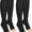 Black, variant on 2 Pairs Open Toe Medical Compression Stockings, 20-30 mmhg Knee High Graduated Compression Socks for Women Men(Beige+Black,M)