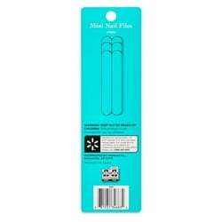 Equate Mini Nail Files, 6 Count
