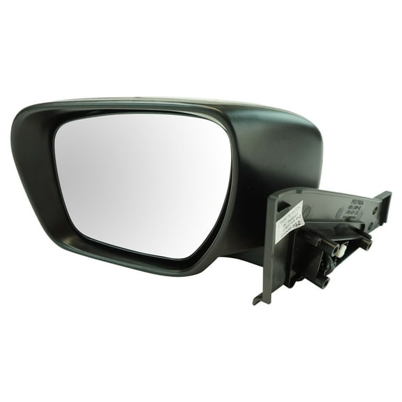 TRQ Mirror Power Heated Smooth Black Driver Side Left LH for 06-10 Mazda 5 New MRA05618