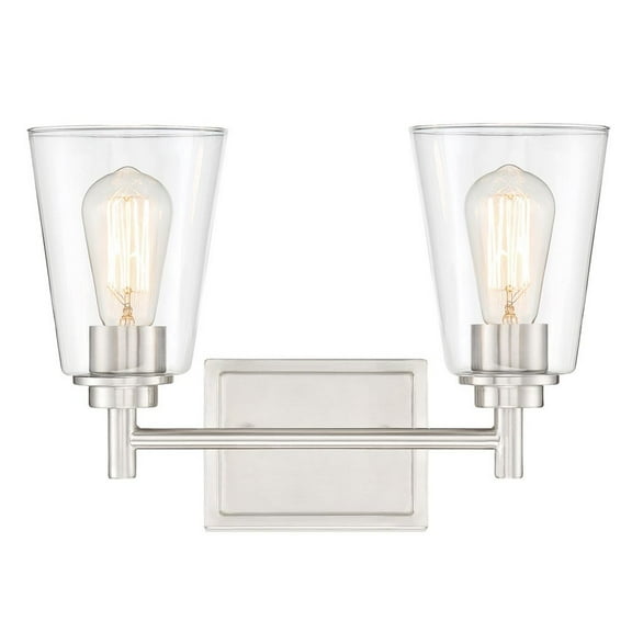 95702-SP-Designers Fountain-Westin - Two Light Bath Bar-Satin Platinum Finish