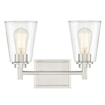 95702-SP-Designers Fountain-Westin - Two Light Bath Bar-Satin Platinum Finish