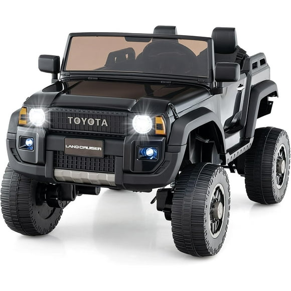 Licensed Toyota LC250 24V 2 Seater Ride on Truck by OLAKIDS, 2WD/4WD Battery Powered Vehicle with Remote Control, 3 Speeds, Music, Lights, Kids Electric Car for 3+ Boys Girls