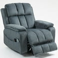 thumbnail image 2 of LEGAHOME Oversized Lift Recliner Chair with Heat & Massage, Fabric Lay Flat Recliner with Extended Footrest, Side Pockets, Cup Holders, USB Charging, Electric Power Sofa for Adults Seniors, Blue, 2 of 9