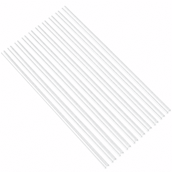 RAIRSKY 10 Pcs Silicone Clear Straws Reusable Silicone Coffee Juice