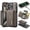 Coffee, variant on ELEHOLD Case for iPhone 15 Pro Max, Magnetic 2 in 1 Detachable Leather Wallet Case with Card Holder & Stand,Black