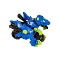 thumbnail image 3 of Juguete de dinosaurio transformador, transformación automática, juego divertido, juguete de dinosaurio deslizante para niños en edad preescolar, niñas velociraptor azul, 3 of 10