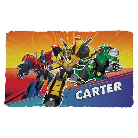 personalized kids fuzzy blanket transformers robots in disguise
