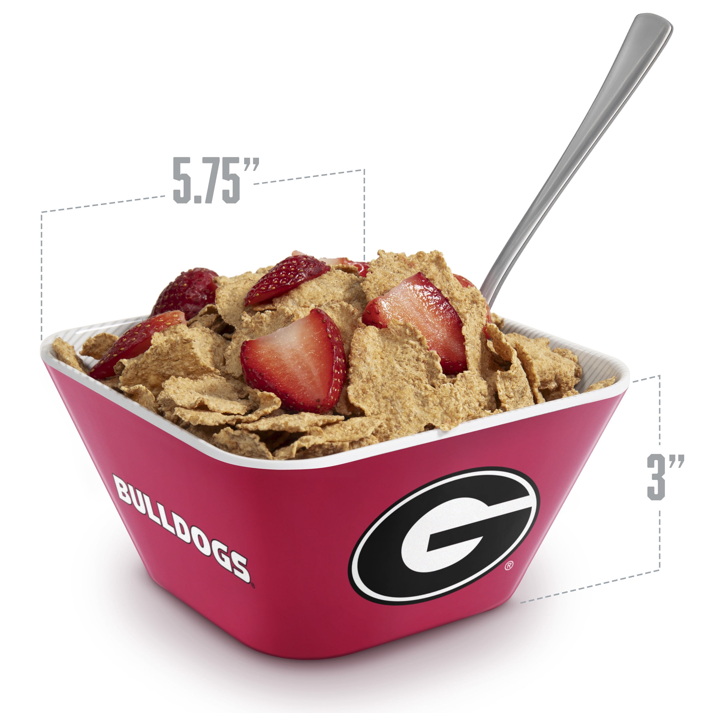 YouTheFan NCAA Georgia Bulldogs Small Snack Bowl