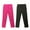 Fuschia and Black, variant on Wrapables® Faux Jean Skinny Leggings for Girls (Set of 2), Lavender and Pink, Medium