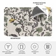 thumbnail image 3 of Sage Green Leaf Door Mat Indoor Outdoor, Vintage Farmhouse Boho Pastoral Tribal Non Slip Welcome Mat with Rubber Backing, Absorbent Fabric Front Door Mats Entryway Rug for Home Patio Entrance 18"x30", 3 of 9