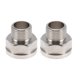 thumbnail image 1 of Accesorios de tubería de cobre electrochapado Unique Bargains 1/2" Macho x 3/4" Hembra Adaptador de Niple Macho a Hembra 1.14" 2 Pcs, 1 of 7