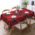 thumbnail image 2 of Rectangle Table Cloth, Royal Stewart Tartan red Black Plaid Resistant Washable Tablecloth Decorative Table Cover for Dining, Indoor and Outdoor, 2 of 6