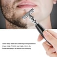 thumbnail image 2 of Plantilla de acero inoxidable para dar forma a la barba y maquinilla de afeitar para bigote (maquinilla negra), 2 of 8