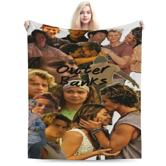 Outer Banks Blanket, Super Soft Large Fluffy Plush Throw Blanket for Boys Girls Young Adults, Cozy Warm Flannel Blanket for Living Room Couch Bed All Seasons 40"X30"