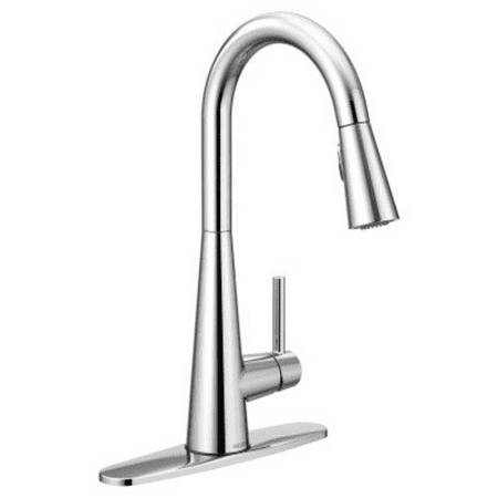 

Chrome One-Handle Pulldown Kitchen Faucet