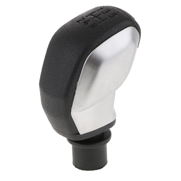 Pomo de Palanca de Cambios de 5 Velocidades para 307, 206, 207, 408, 308, , Diámetro Del Orificio de Instalación: 1,8 Cm (0,71 " Negro+plata 105 cm Yotijar Perilla de cambio de marchas de coche manual