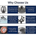 thumbnail image 2 of Reusable Full Face Respirator Mask,6800 GasMask with Filters 6001&2091, Bayonet Connection, Silicone Face Seal, 2 of 5