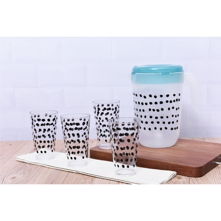 - Mainstays 5-Piece Sprinkle Tumbler and 1 Gallon Pitcher Set, Walmart Exclusive