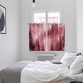 thumbnail image 3 of Pink Mountain Kitchen Curtains Window Panels, Misty Forest Nature Woodland Pine Tree Landscape Insulated Window Treatment Curtain, Grommet Curtains for Bedroom/Living Room/Bathroom, 2 Piece 52"Wx72"L, 3 of 8