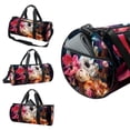 thumbnail image 3 of Fragmented Flowers Travel Tote Yoga Bag Sports Bag Luggage Bag with Interior Zipper Pocket, Large Capacity - 17.7 inches, 3 of 6