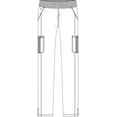thumbnail image 7 of Med Couture Scrub Pants for Women, Jersey Waist Yoga Bottoms, 6 Pockets with Mid Rise Drawstring Waistband - MC7725, 7 of 7