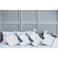 thumbnail image 2 of Ambesonne Winter Throw Pillow Cover 4 Pack, Grey Horse Snow Scenery, 16", White Brown, 2 of 7