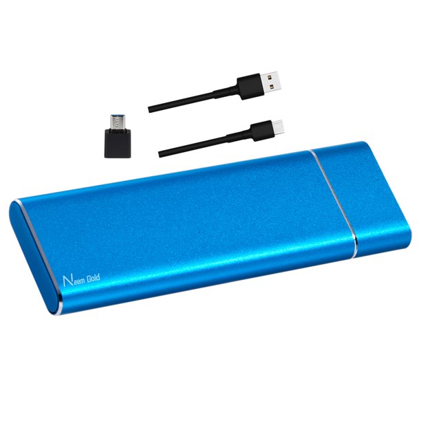 Reemplazo de la transferencia de datos de de de USB SSD portátil de aleación de aluminio de alto rendimiento para teléfonos - Azul de 2TB Azul 2TB Sunnimix unidad de estado sólido