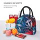thumbnail image 5 of Balery Red And Blue Leaves Bolsa de Almuerzo para Mujeres, Caja de Almuerzo, Bolsa de Almuerzo Pequeña Impermeable, Tote de Almuerzo Reutilizable con Gran Capacidad, 5 of 6