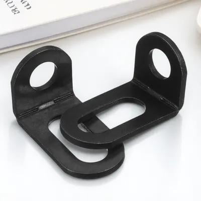 Soimiss Metal Furniture Brackets Corner Braces Iron Black 20pcs