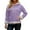 Purple, variant on Fiaer Christmas Lined Hoodie Women Oversized Thermal Warm Long Sleeve Hooded Sweatshirts Thickened Comfort Loose Fit Pocket Tops White XS