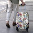 thumbnail image 3 of Pioneer Flower Floral Print Pattern Luggage Cover Fashion Suitcase Cover Baggage Covers Fit 25-28 Inch Luggage (Go Travel), 3 of 5