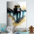 thumbnail image 2 of Designart "Contemporary Green Fishing Boat" Coastal Boat Metal Wall Art Prints, 2 of 5