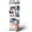 Gray, variant on 5 Tier Rolling Utility Cart, Mobile Storage Shelves with Wheels for Bathroom Laundry Office Home, Gray