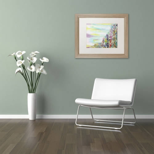 Trademark Fine Art "Chimborazo" Canvas Art by Lauren Moss White Matte, Birch Frame