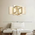 thumbnail image 2 of Elephant Stock Cream Cube Illusion Wall Art - Horizontal Multi Panel Canvas - Living Room Wall Decor - Abstract Multi Panel - Yellow And Brown Decor - 36" x 22", 2 of 4