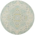thumbnail image 4 of SAFAVIEH Windsor Daquan Traditional Area Rug, Light Grey/Seafoam, 3' x 5', 4 of 9
