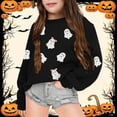 thumbnail image 2 of Gyujnb Kids Halloween , Halloween Print Long Sleeve Pullover Sweatshirt for Kids Girls and Boys Cozy Jacket Top with Cute Design, Halloween Outfits,7-8 Years, 2 of 4