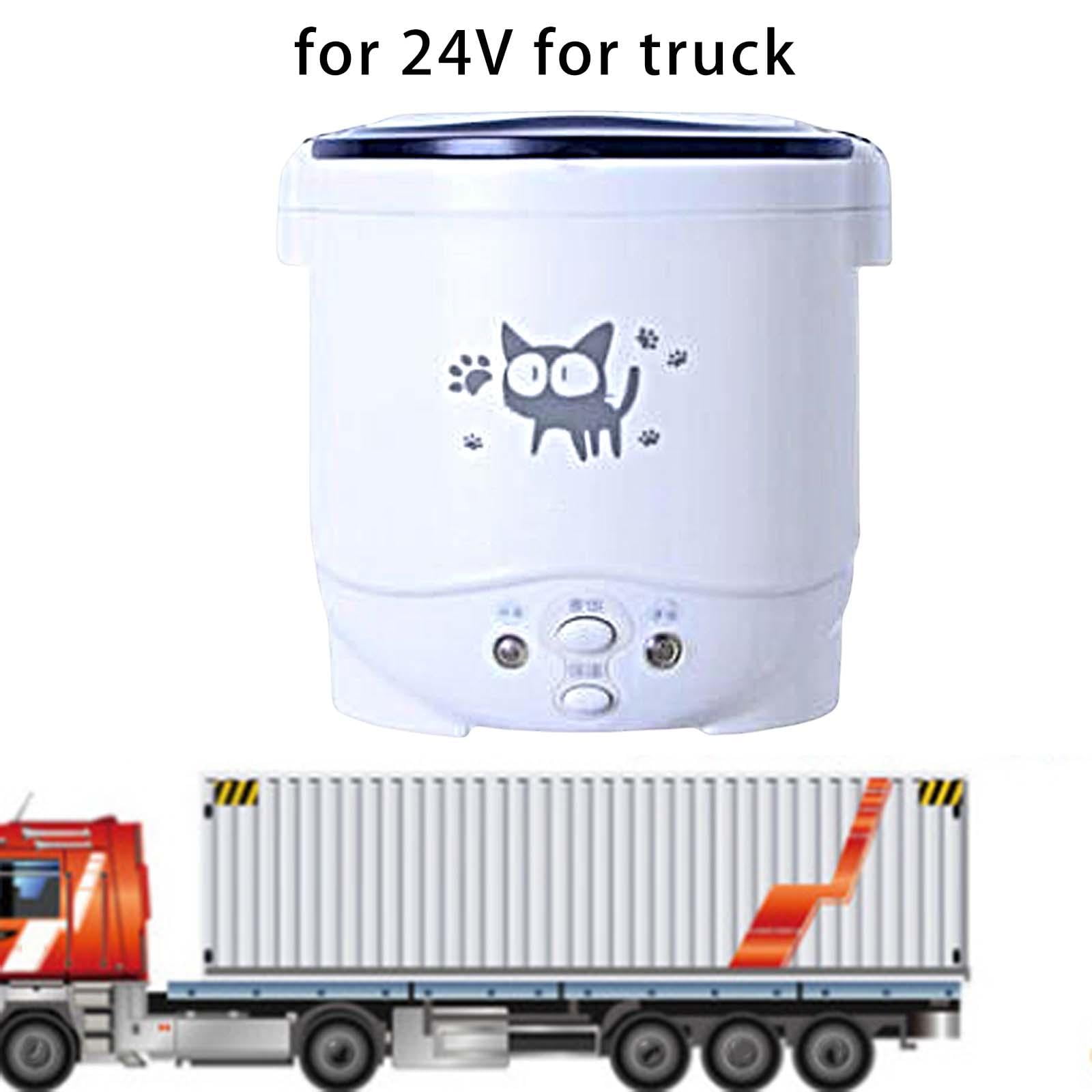 Small 1L Electric Rice Cooker Multifunction Soup Pot Container Meal Heater Cooking Machine Porridge for Trip Camping Car RV 24V