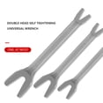 thumbnail image 4 of Llave multiusos de doble cabeza dentada llave de ranura en V Ehuebsd herramientas manuales de mantenimiento de reparación de bicicletas y automóviles de acero, 4 of 9