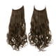 thumbnail image 1 of Xiao Hua Extensión de cabello con hilo de pescar invisible, fibra sintética rizada larga y ondulada, extensión de cabello estilo diadema ajustable, 22 pulgadas, 1 pieza, estilo E, 1 of 5
